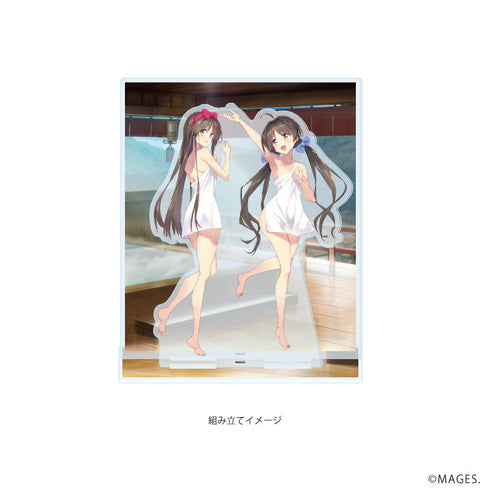 『メモリーズオフシリーズ』プレミアム アクリルジオラマプレート01/白河ほたる&桧月彩花(描き下ろしイラスト)